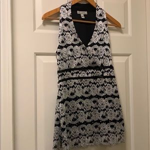 Tank Top/Tunic, Silver + Black